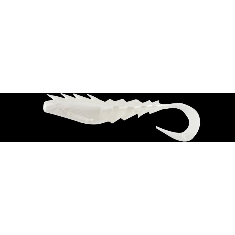 Berkley Gulp!® Nemesis Prawn Curl Tail Pearl White 5 Stk, 7,5 cm