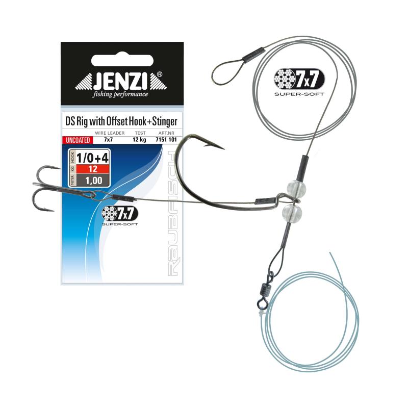 Jenzi 7x7DS Stinger Rig, Hak1/0, 12kg