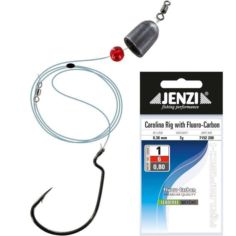 Jenzi FC Line Carolina Rig, 7g, Hak1