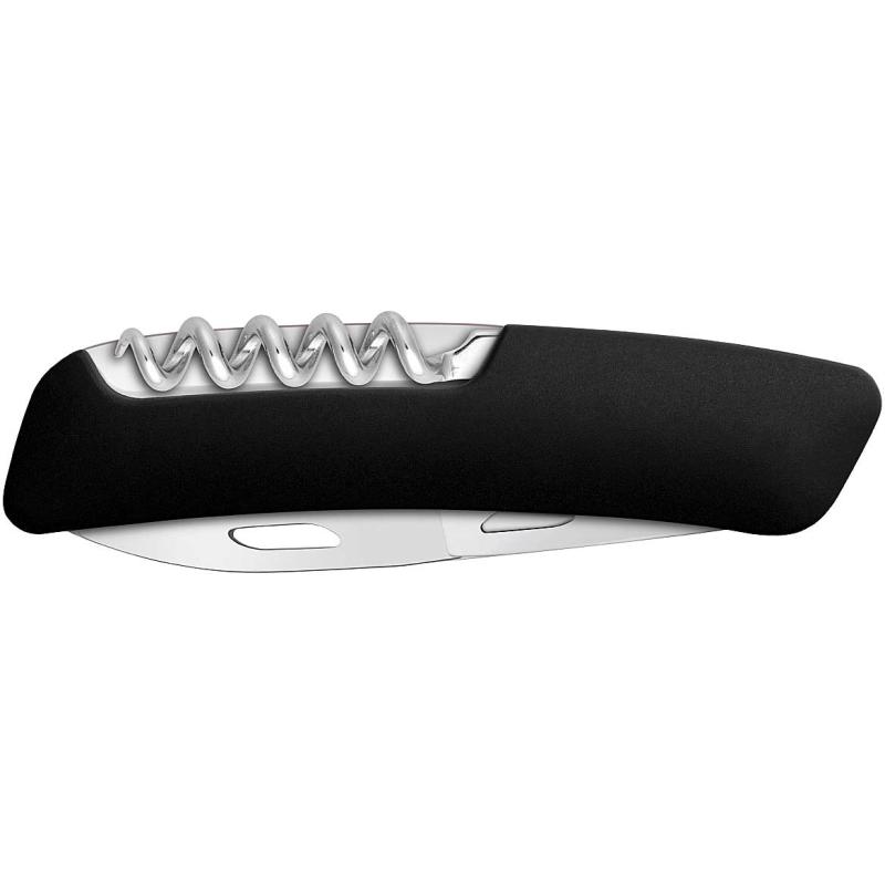 Couteau de poche Swiza D03 noir, longueur de lame 7,5 cm