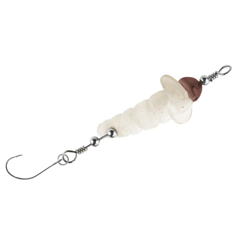 Balzer Trout Attack Killer Gemaakt met enkele haak wit 4cm 2,3g