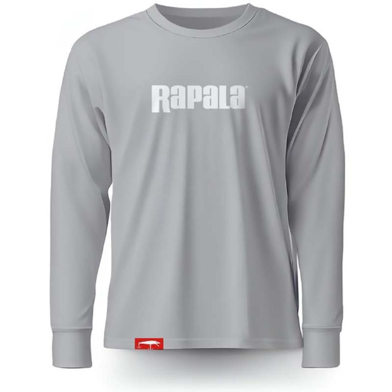 Rapala Grey White Logo Long Sleeve L