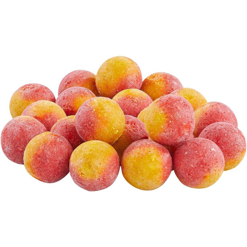 Balzer MK Booster Balls 15mm, zweifarbig, Erdbeere-Scopex
