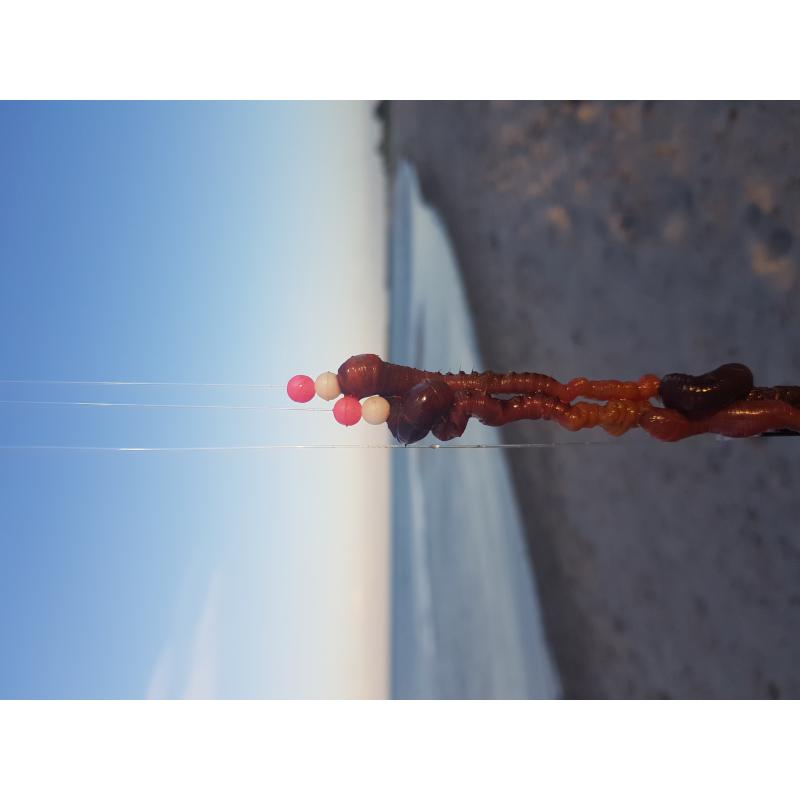 JENZI Soft Bead lum.15 / SB green / pink 6mm