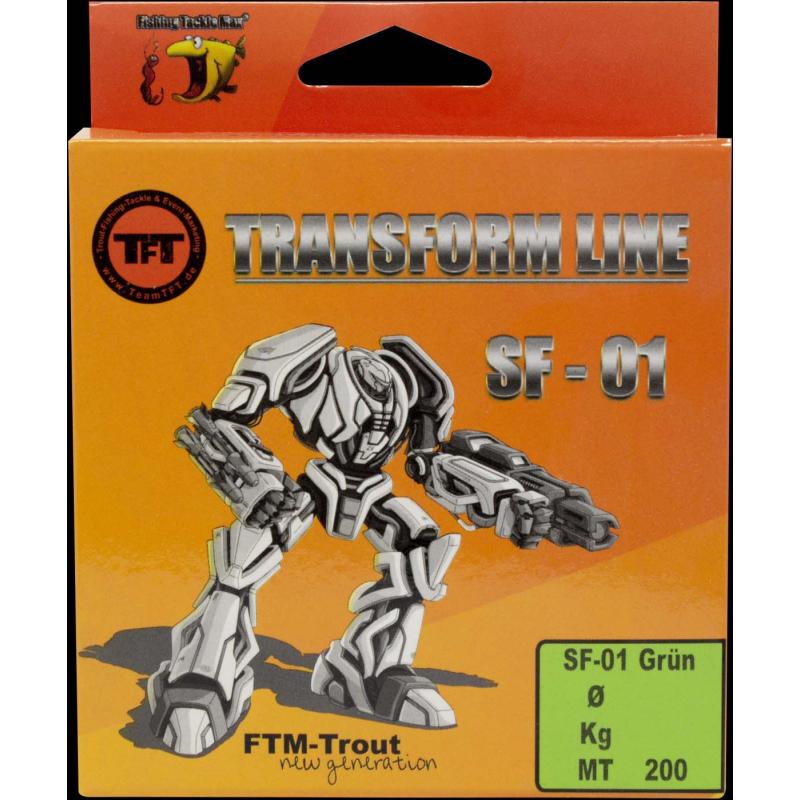 - Trout New Generation Transform Line Fluo green Ø 0,18 200m