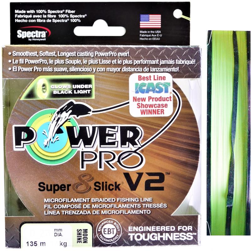 Power Pro Super 8 Slik V2 275M 0,13 mm 8 kg Moon Shine
