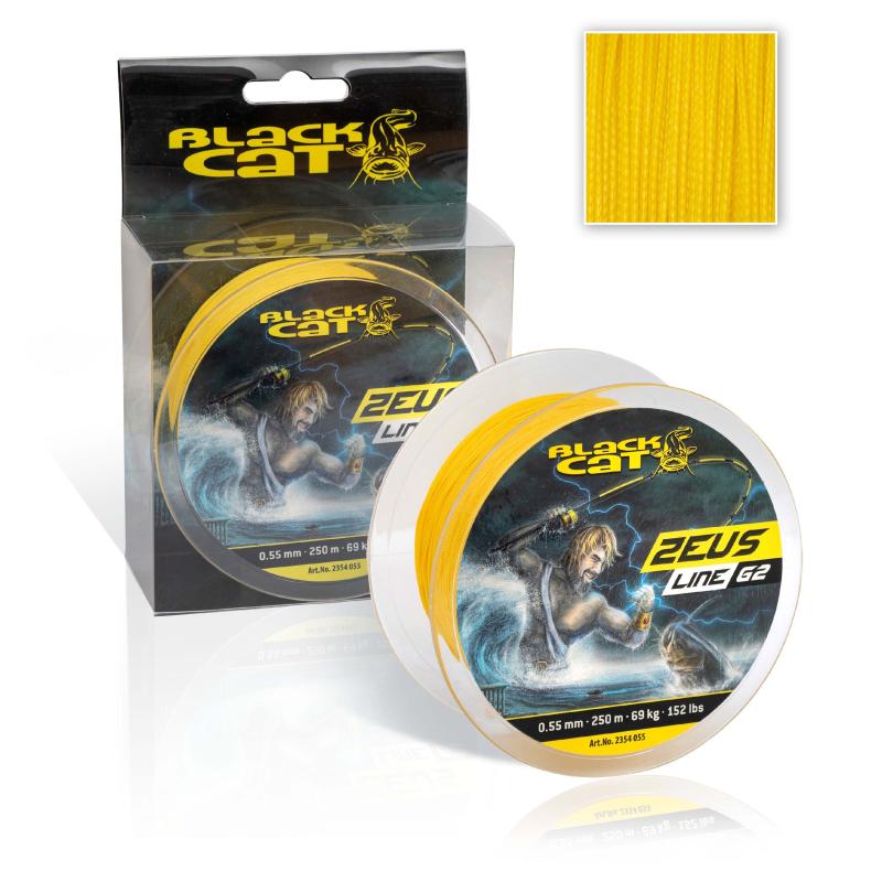 Black Cat Zeus Line G2 Ø 0,45mm L: 250m 46kg / 101lbs gelb