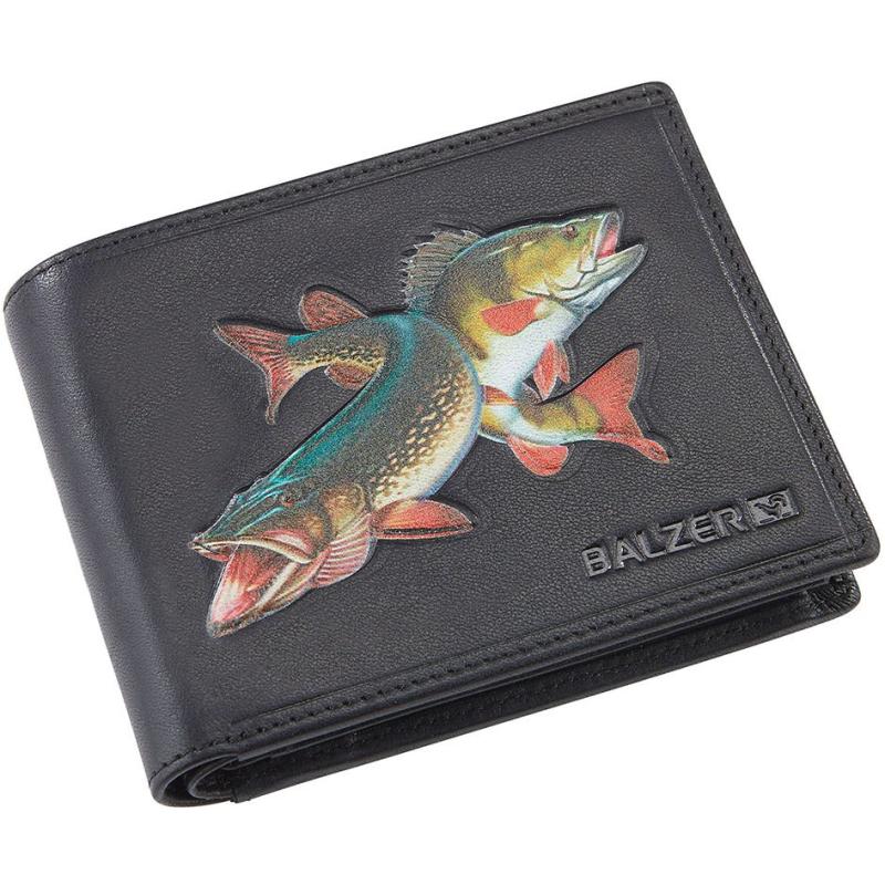 Balzer Leder Portemonnaie mit Fischmotiven