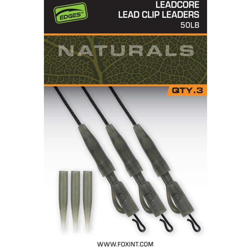 Fox Naturals Leadcore PG Lead Clip Leaders