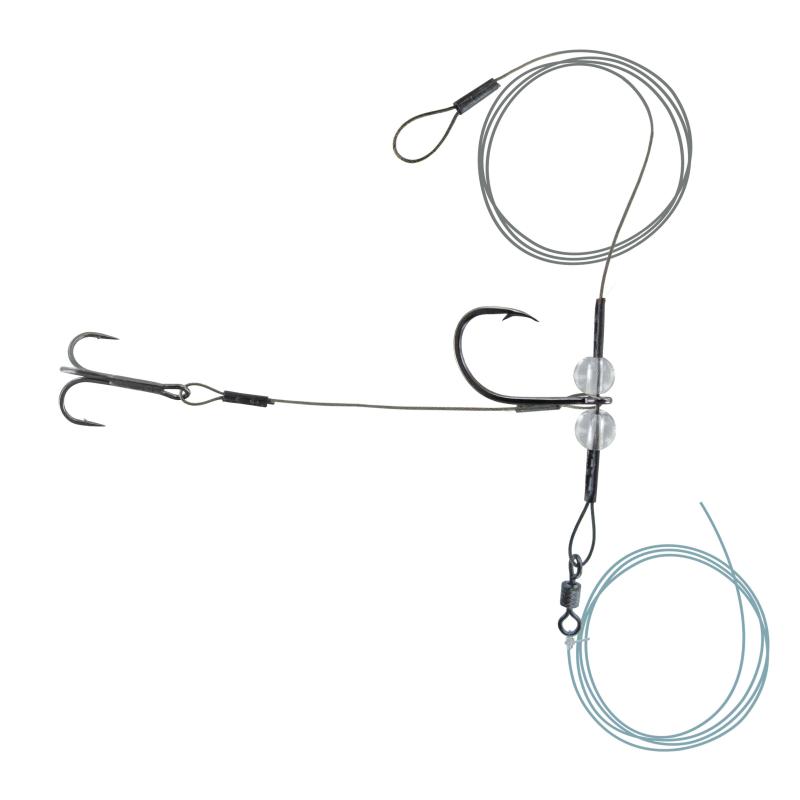 Bas de ligne Jenzi 7x7SH Stinger, Hak2/0, 12kg