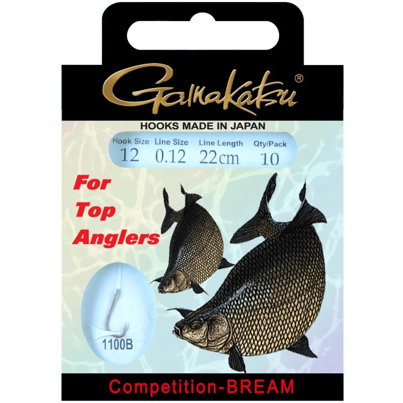 Gamakatsu Brassenhaken Bks-1100B 22cm Comp Gr. 12 Inhalt: 10 Stk.