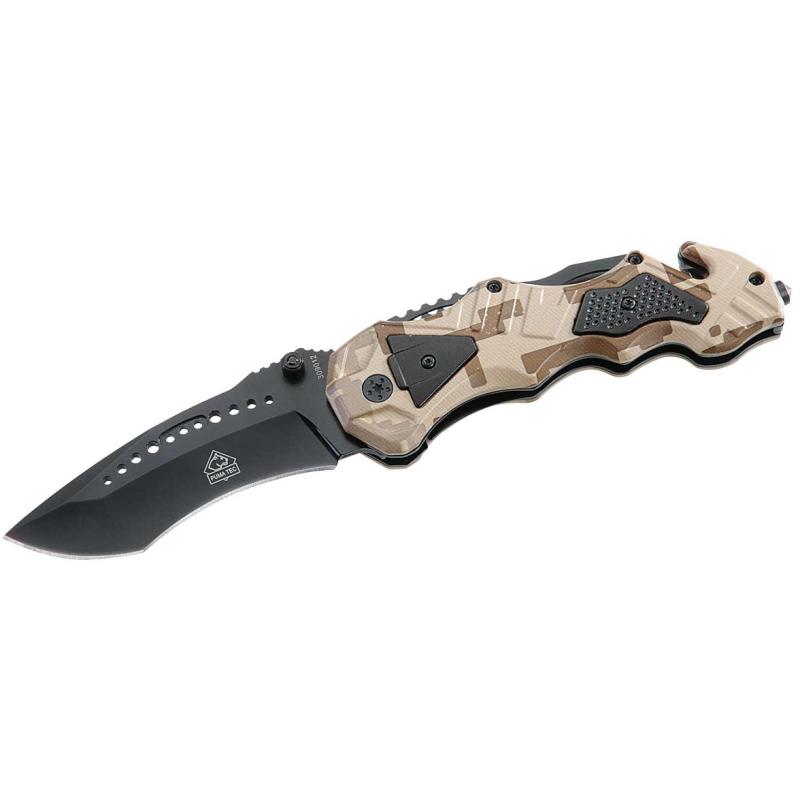 Couteau de sauvetage à une main Puma Tec, acier Aisi 420, longueur de lame 9cm