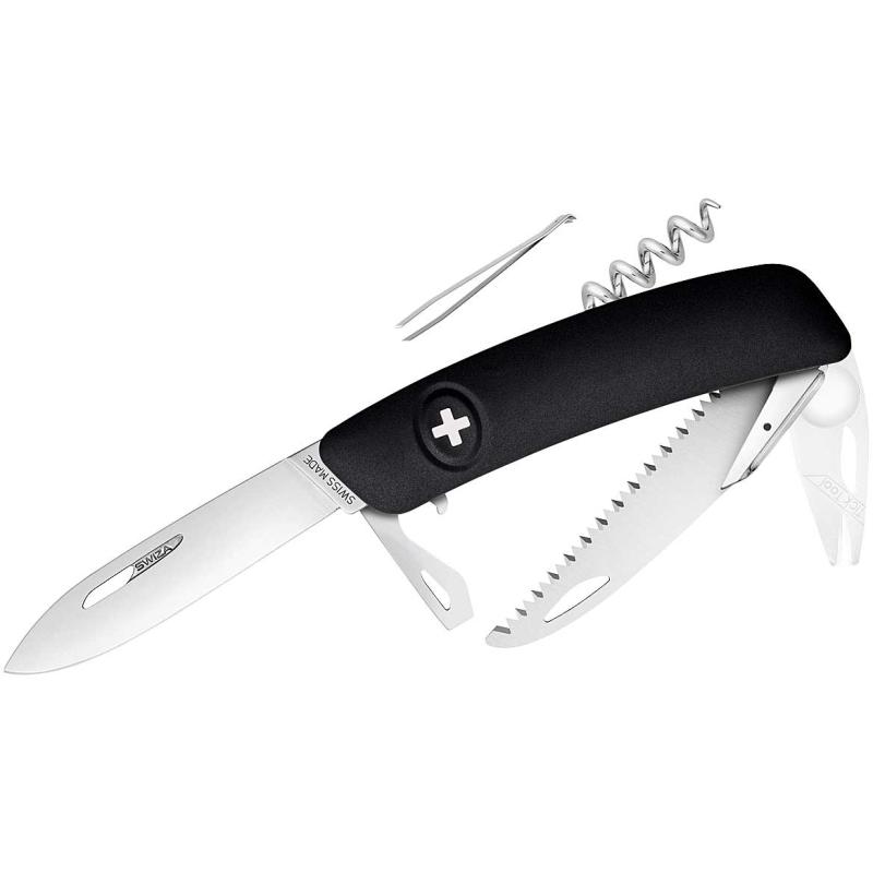 Swiza Taschenmesser Tt05 Tick Tool Klingenlänge 7,5cm Schwarz