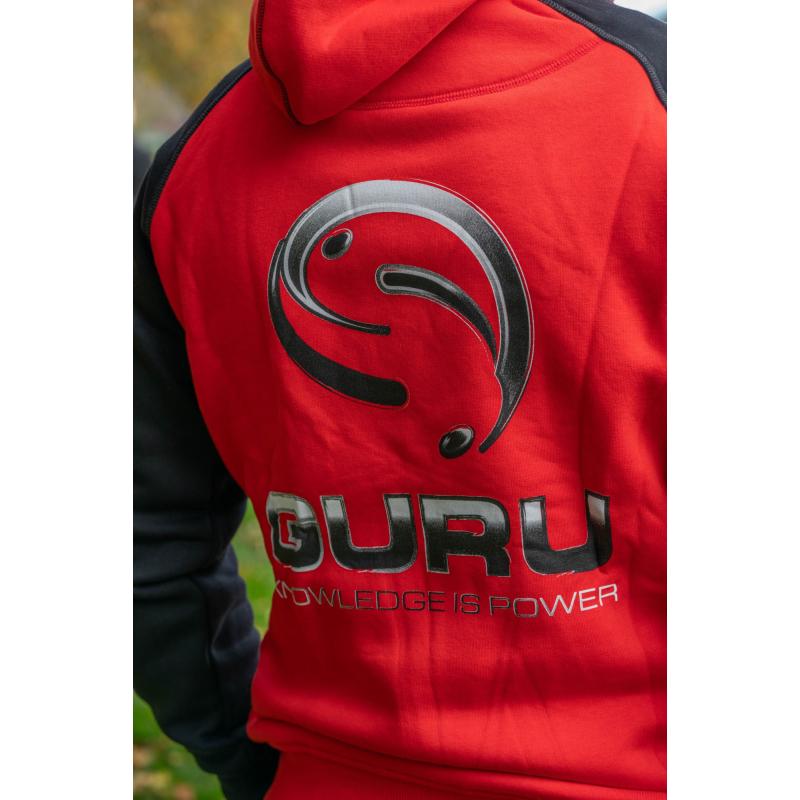 Guru Hoodie Rood/Zwart M