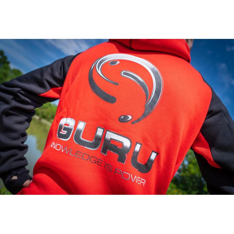 Guru Hoodie Rood/Zwart XXL