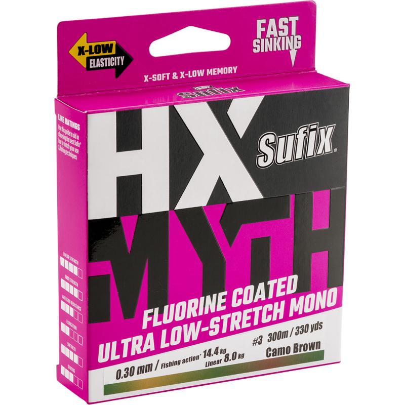 Sufix Hx-Myth Camo Brown 150m 0.18
