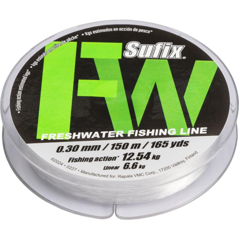 Sufix Fw Clear Mono 150m 6.6Kg 30