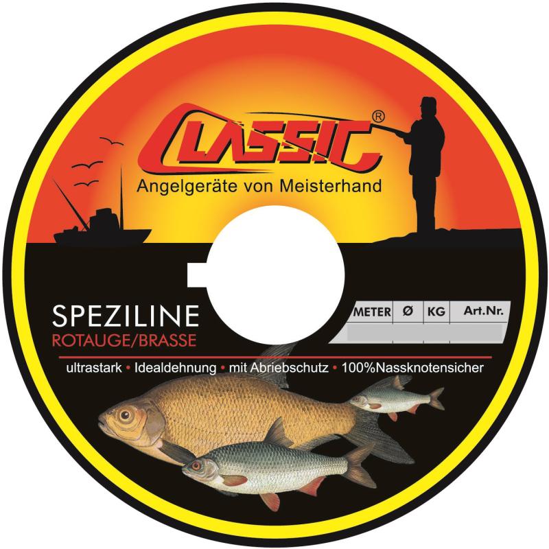 Paladin Classic Speziline Rotauge-Brasse 0,22mm 500m transparent Tragkraft 3,7 kg