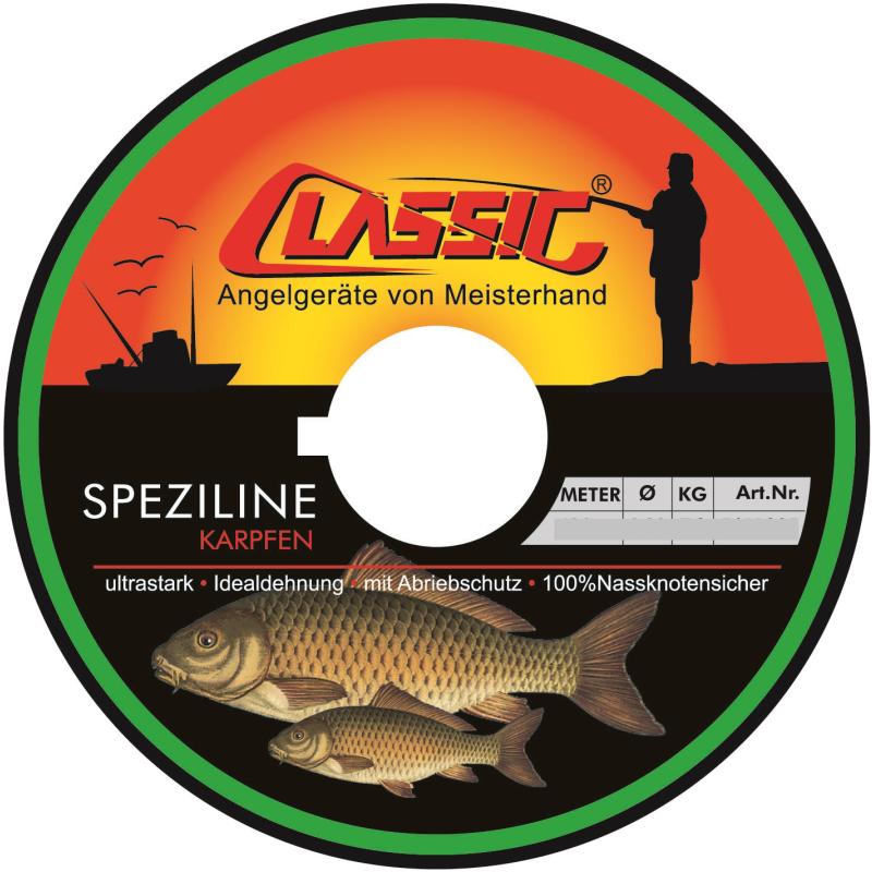 Paladin Classic Speziline Karpfen 0,35mm 300m grau Tragkraft 9,3 kg