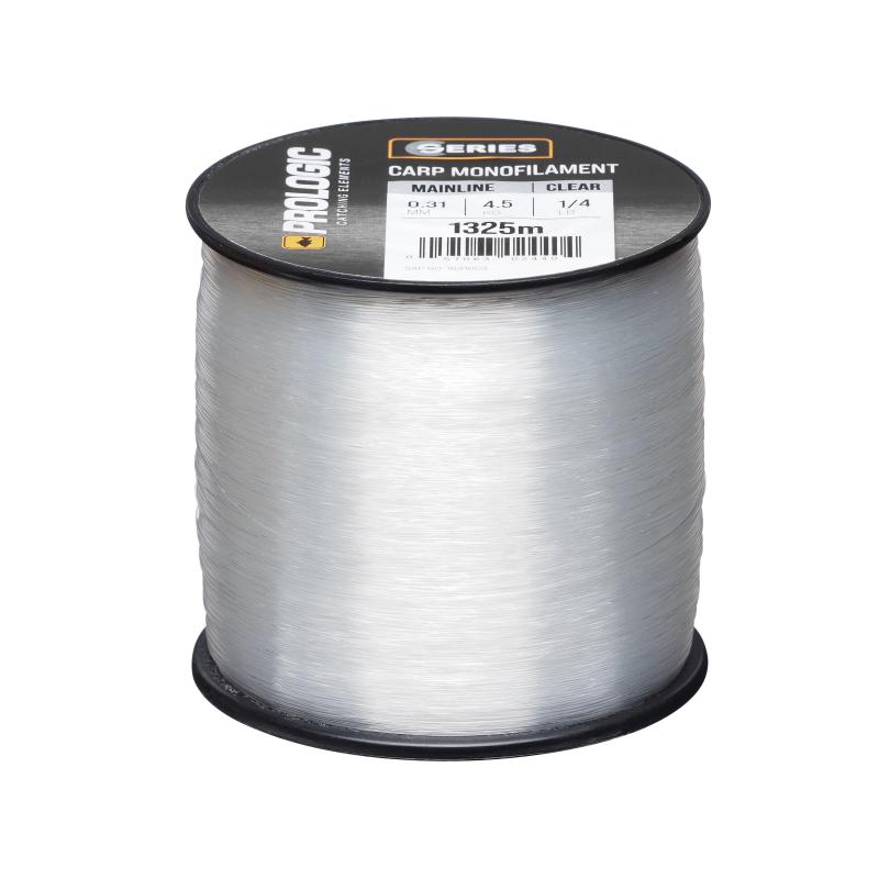 Prologic C Series; 1/4 Spool, 4.5Kg, 0.31mm, 1325M, Clear