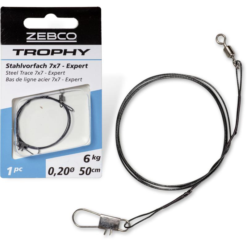 Zebco Trophy stalen leider 7x7 - Expert L: 50cm 12kg