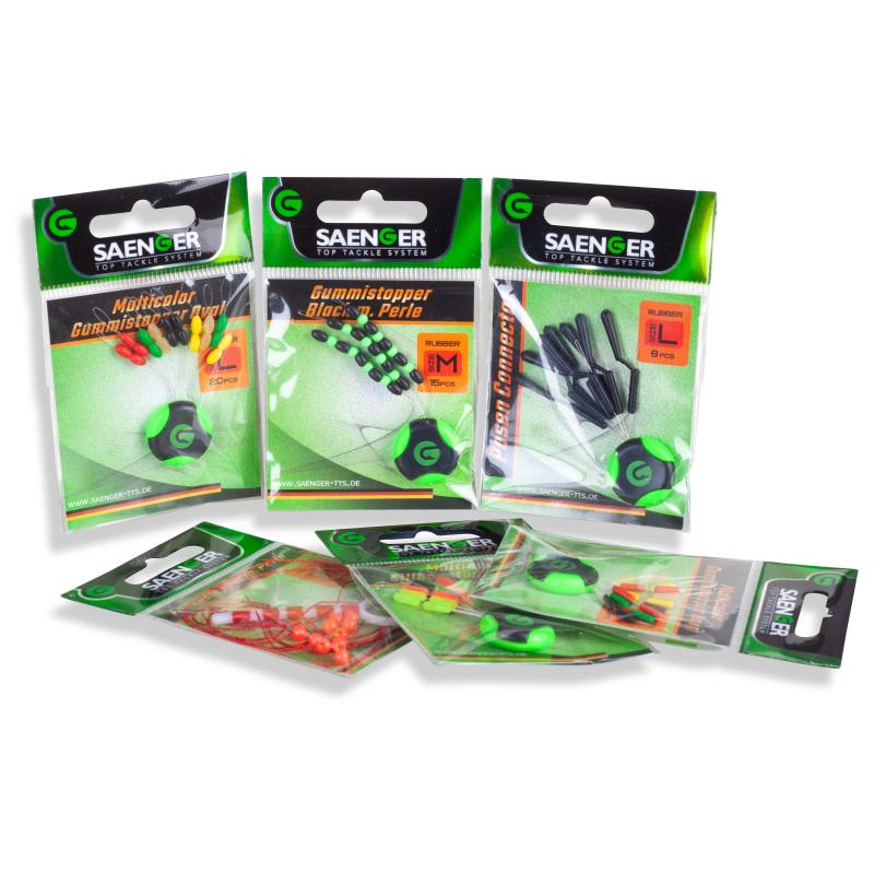 Sänger Gummistopper Black S 15pcs.