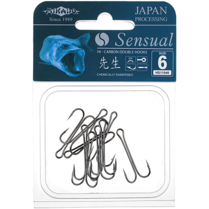 Mikado Treble Hook Sensual Double No. 3/0 Bn 5 pcs.
