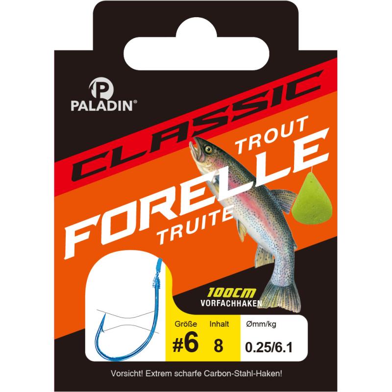 Paladin Classic Trout tied 100cm blue size 6 0,25mm 6,1kg 9pcs.