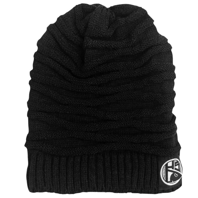 Hotspot Design Black beanie HSD with fur