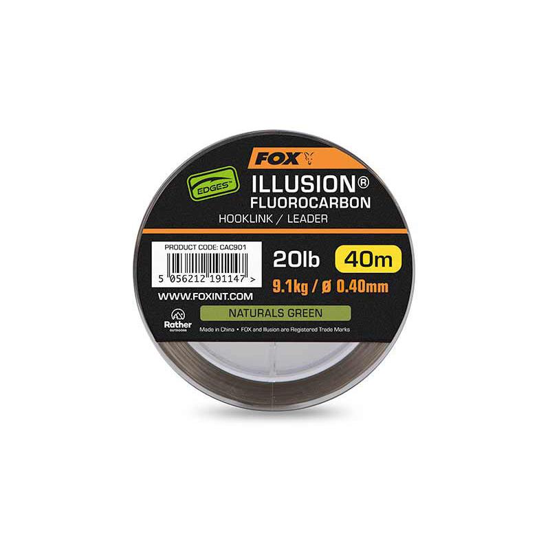 Fox Edges Illusion Fluorocarbone 20lb 9.1kg (0.40mm) x 40m -NG