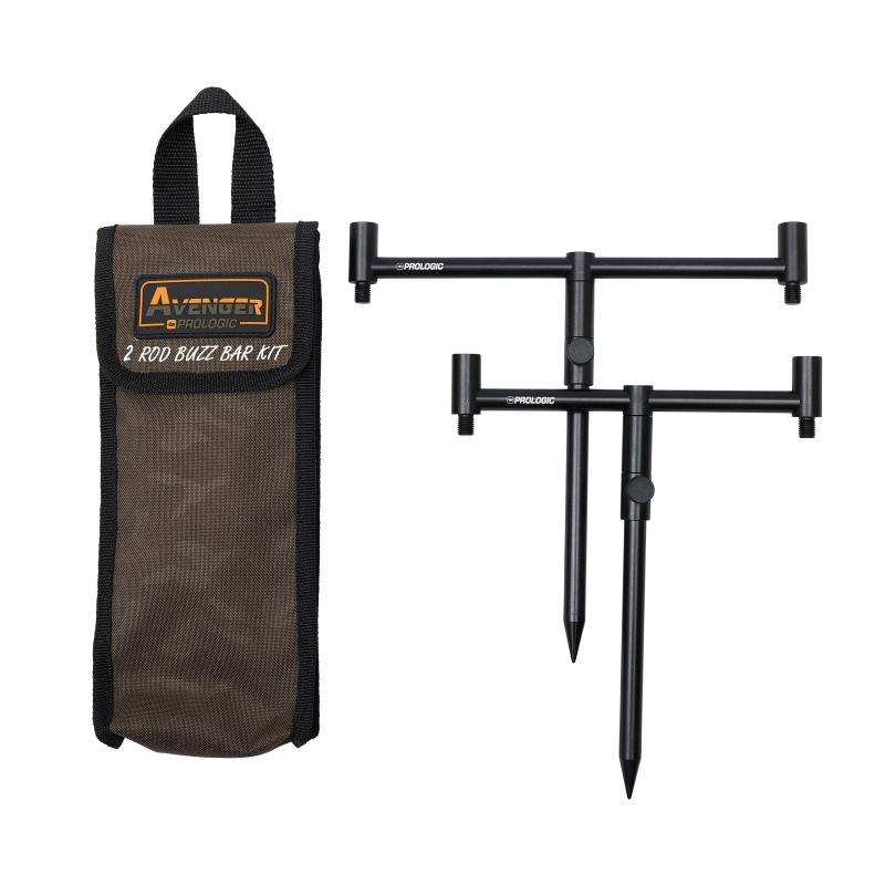 Prologic Avenger Buzz Bar Kit & Carrycase 2 Rod 20-34cm 0.277Kg