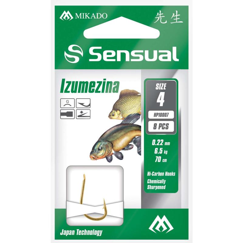 Mikado Gebundene Haken - Sensual - Izumezina No 8 G 0.18mm/70cm - 8St