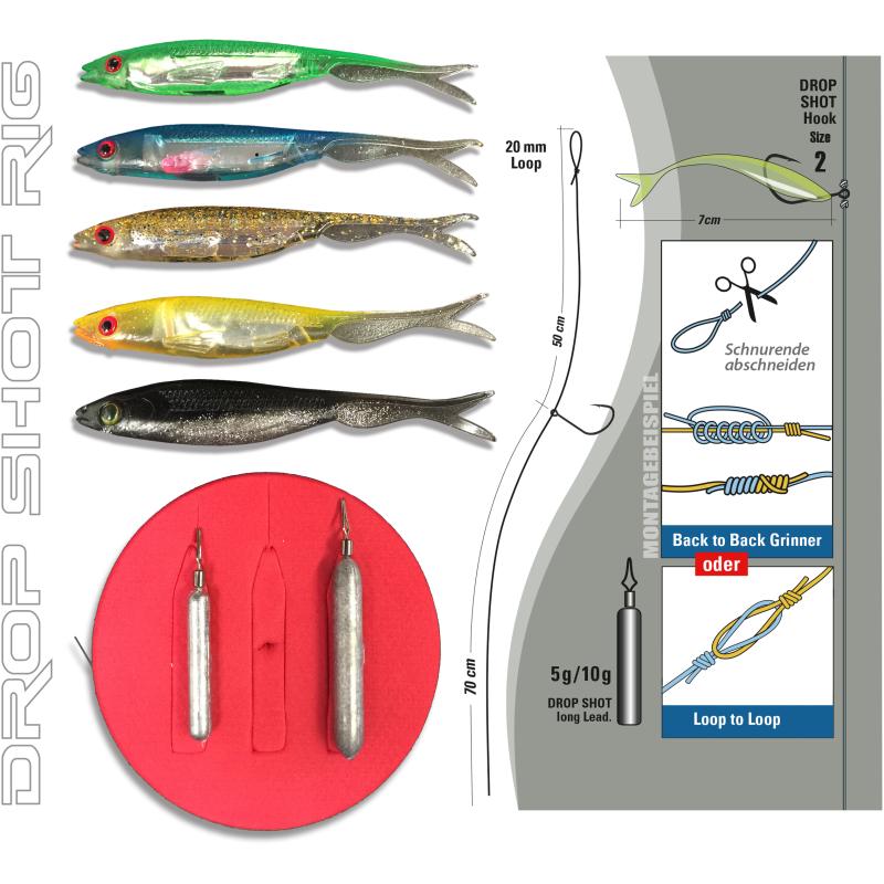 JENZI Drop ShotFertig-Kit, Ready to Fish"