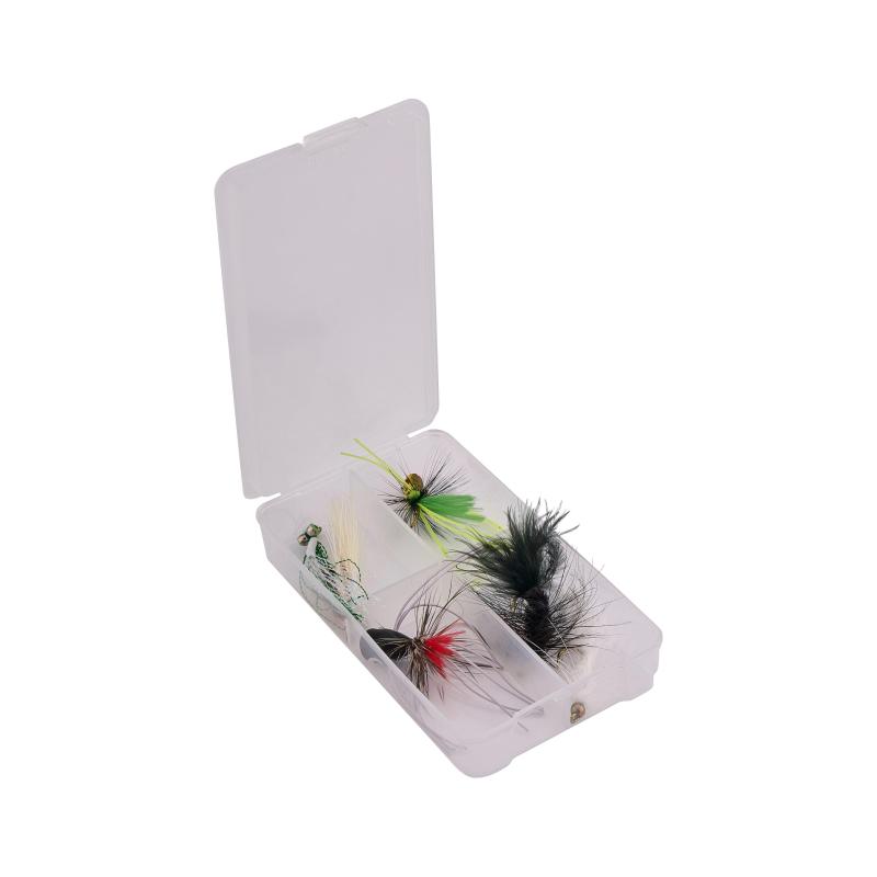 Shakespeare Carbon Rod, Reel, Line, Leader, Flybox & Flys Combo 8' 4Pc / 7/8 Wf8+85 (20Lb Nylon Back