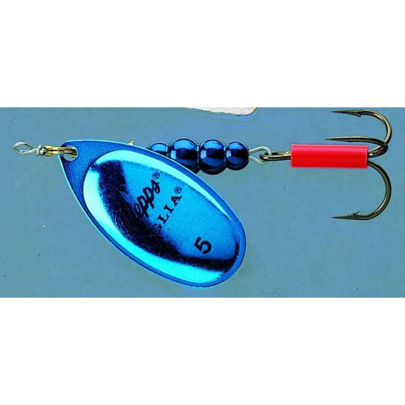 Mepps Aglia Platinum blauw maat 3