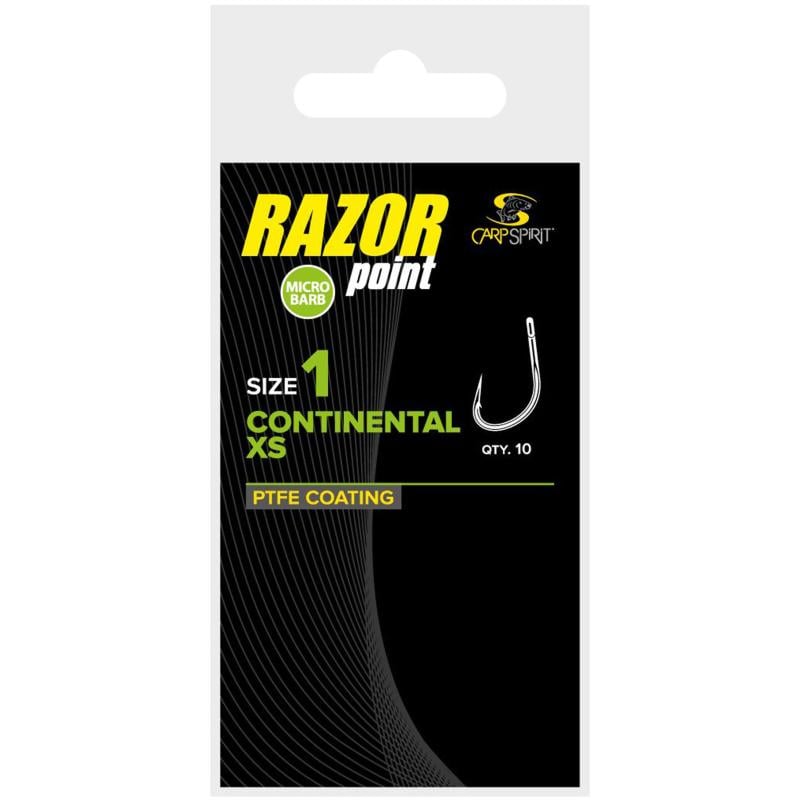 Hameçon Carp Spirit Continental Xtra Strong - Taille 1 X10
