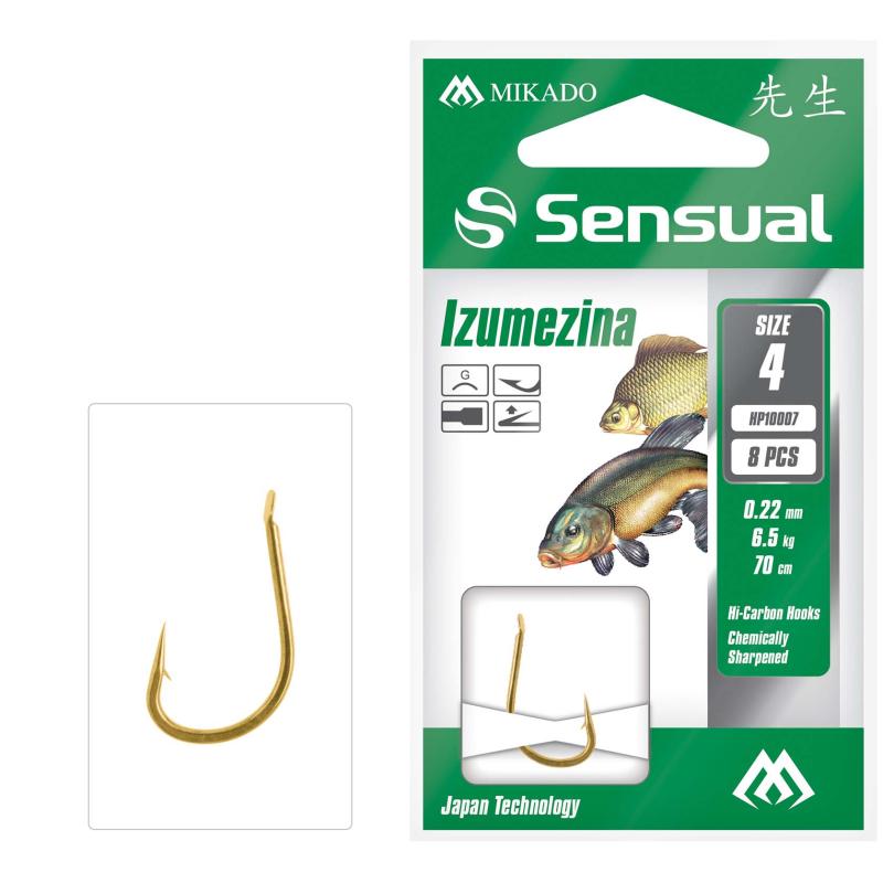 Mikado Tied Hooks - Sensual - Izumezina No 10 G / 0.18mm/70cm 8pcs