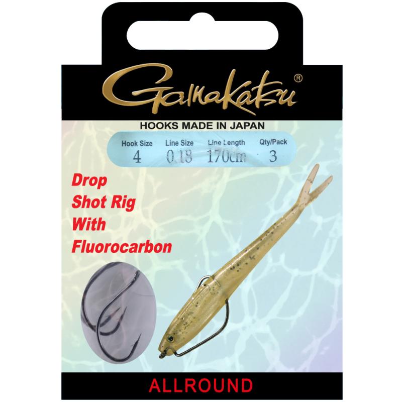 Gamakatsu Bkd-Drop Shot Vorfach W39 170Cm 3 Stk.