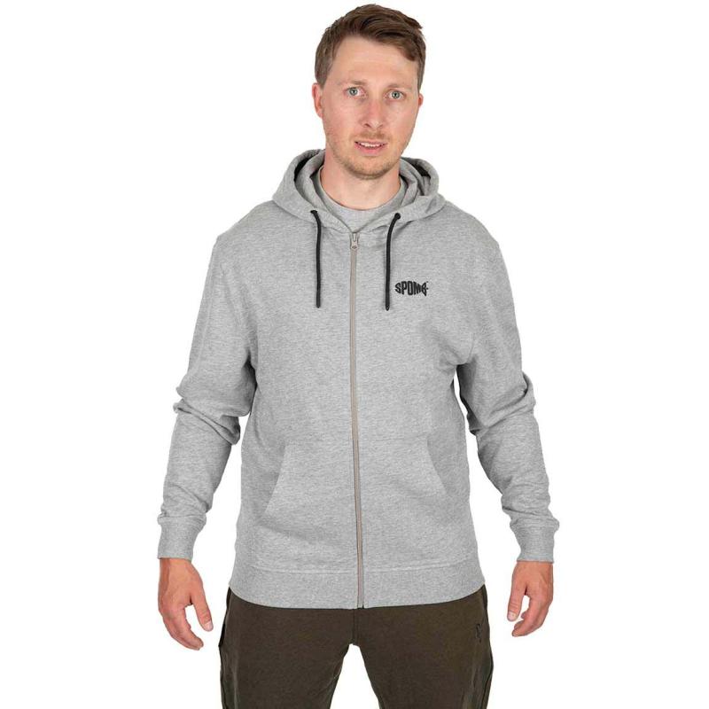 Spomb grijze hoodie met volledige ritssluiting KLEIN