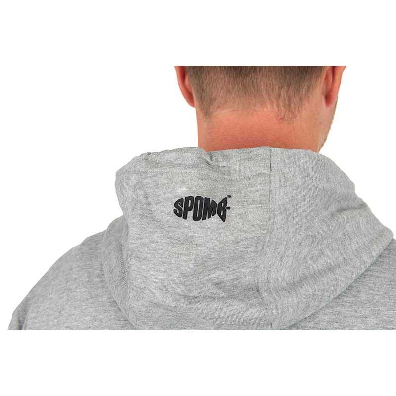 Spomb grijze hoodie met volledige ritssluiting MEDIUM