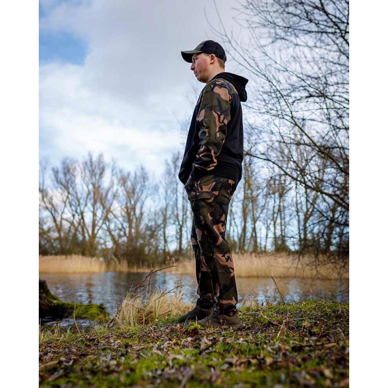 Fox LW Noir / Camo Split Zip Hoody 3XL