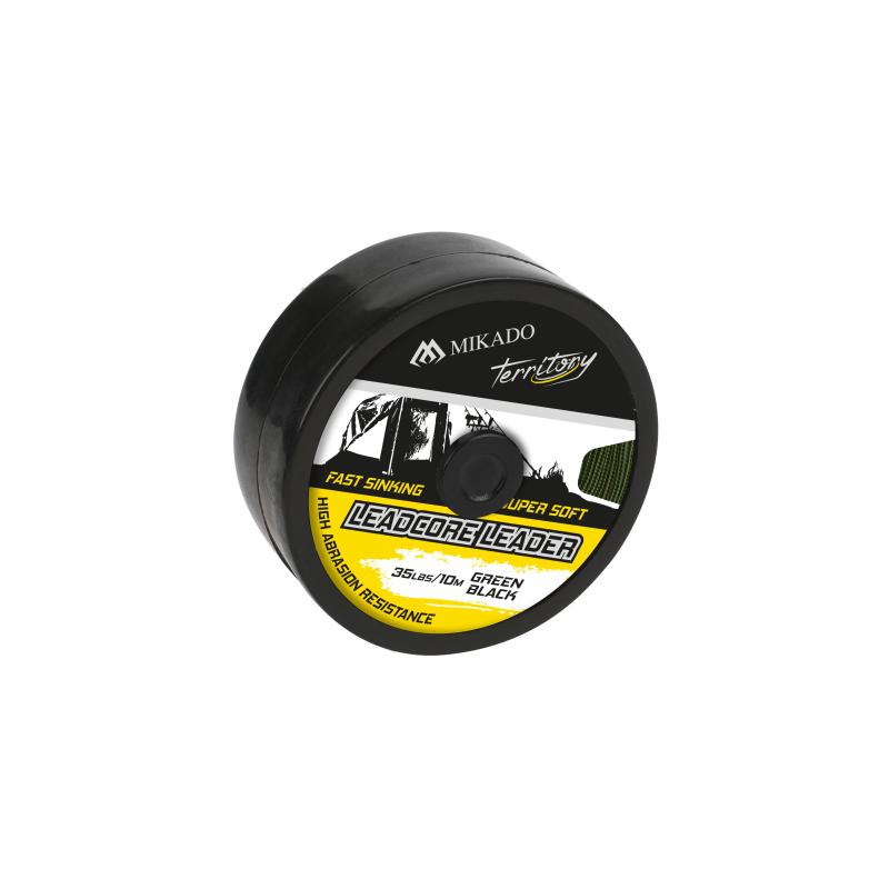 Mikado Leader Leadcore Leader 35Lbs/10M Noir Et Vert