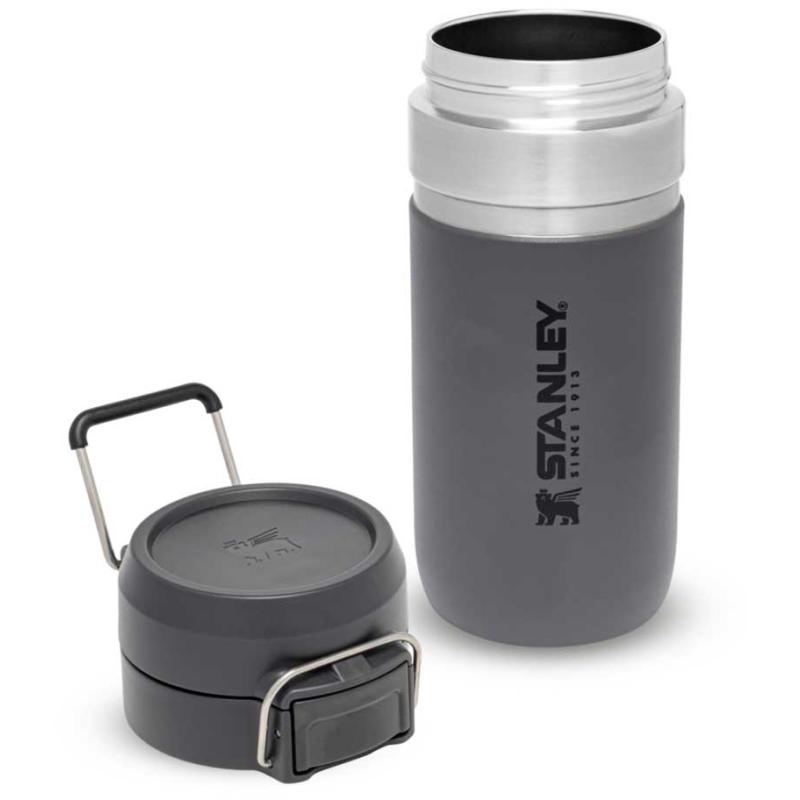 Stanley Quick Flip Water Bottle 0.47L capaciteit Houtskool