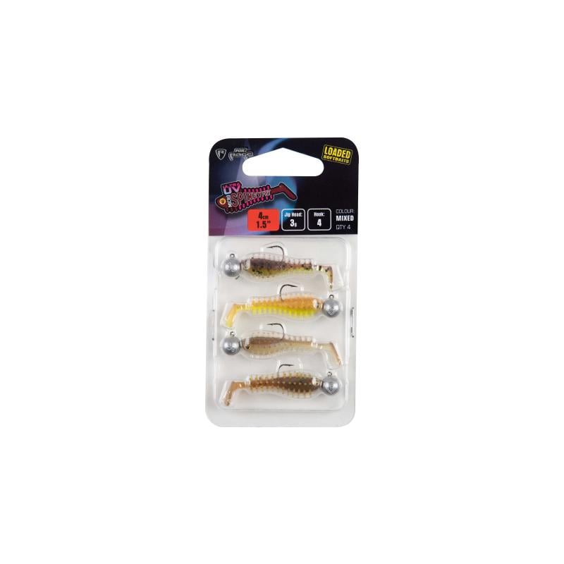 FOX RAGE Micro Spikey Fry gemengd UV-kleurenpakket GELADEN