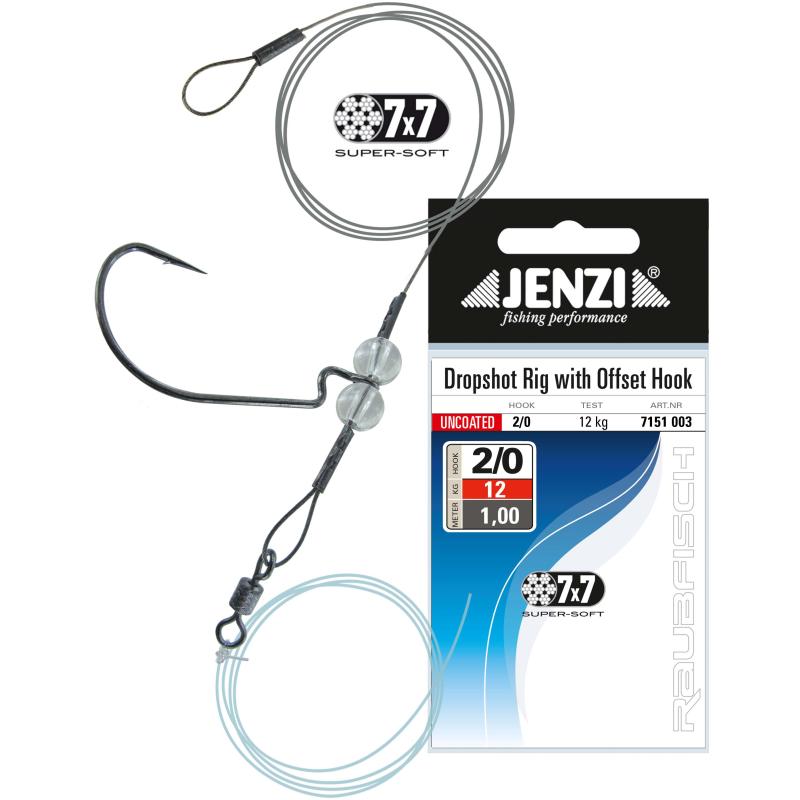 Jenzi 7x7 Drop Shot Rig, Hak 2/0