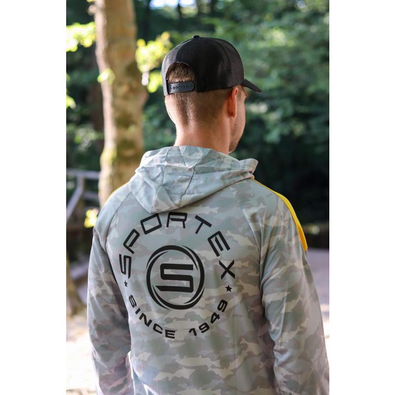 Sportex UV-shirt geel/grijs camo L