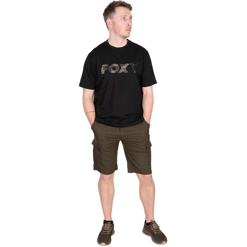 Fox Zwart/Camo-logo T XL