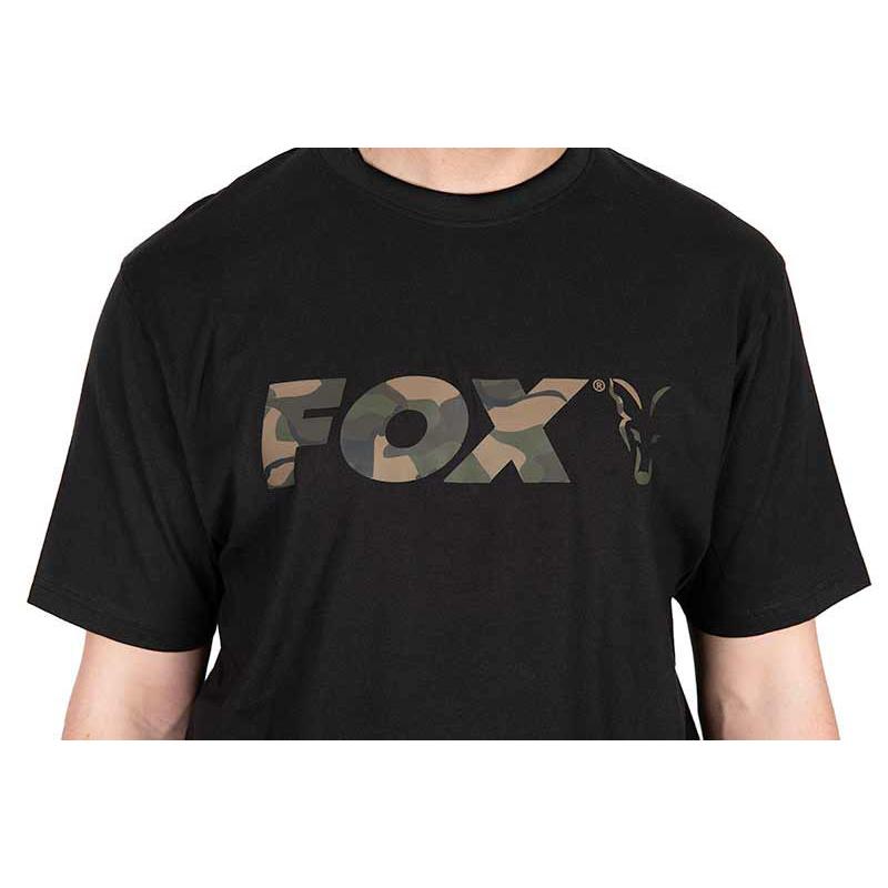 Fox Zwart/Camo-logo T 2XL