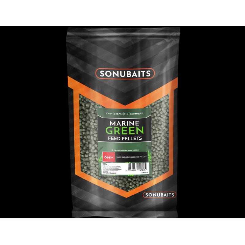Sonubaits Marine Green Feed Pellets 4mm 900g
