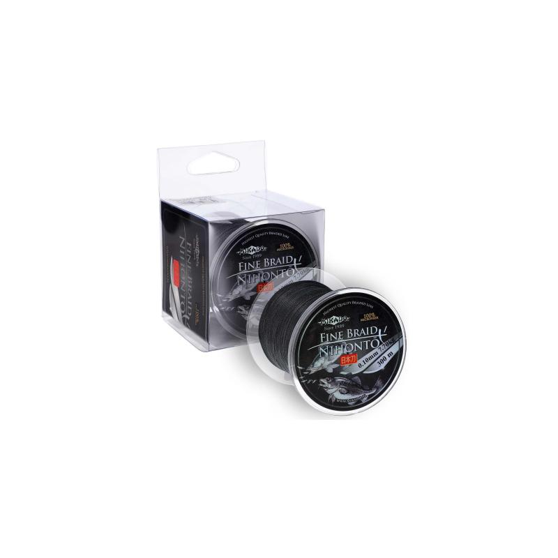 Mikado Nihonto Fijne Vlecht - 0.23mm/20.2Kg/300M - Zwart